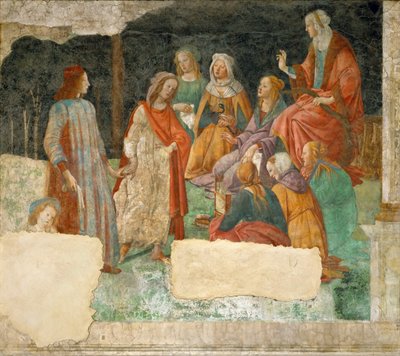 Un giovane introdotto alle Sette Arti Liberali da Sandro Botticelli