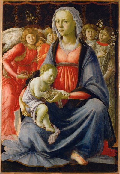 Madonna con Bambino e cinque angeli. Olio MI 478 ... da Sandro (1444/5-1510) Botticelli