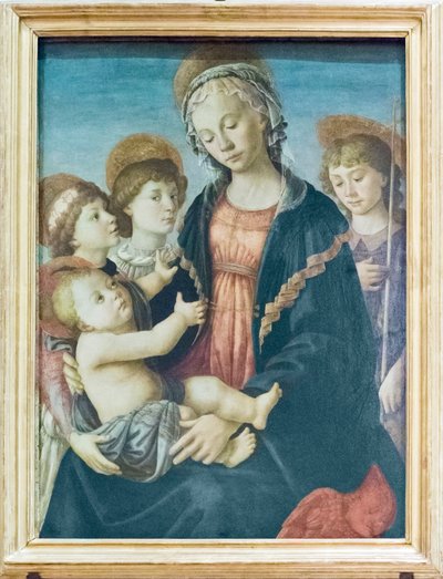 Madonna col Bambino con san Giovanni Battista e due angeli, c.1470 da Sandro Botticelli