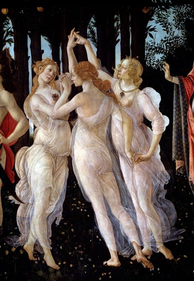 La primavera (dettaglio delle Tre Grazie) da Sandro Botticelli