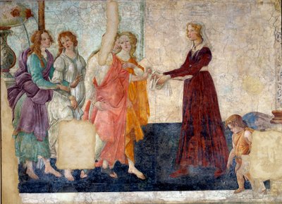 Venere e le Grazie offrono doni a una giovane ragazza da Sandro Botticelli