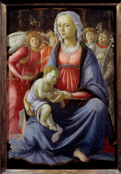 Vergine con Bambino circondata da cinque angeli da Sandro Botticelli