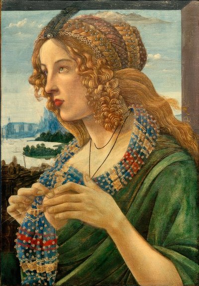 Ritratto allegorico di una donna (Simonetta Vespucci?) da Sandro Botticelli