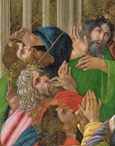 (dettaglio) La discesa dello Spirito Santo da Sandro Botticelli