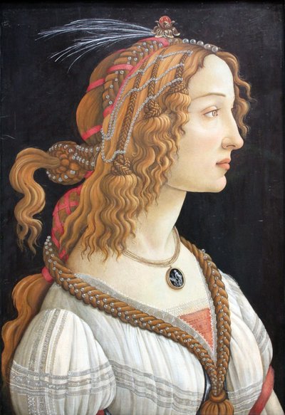 Ritratto idealizzato di una dama (Ritratto di Simonetta Vespucci come ninfa) da Sandro Botticelli
