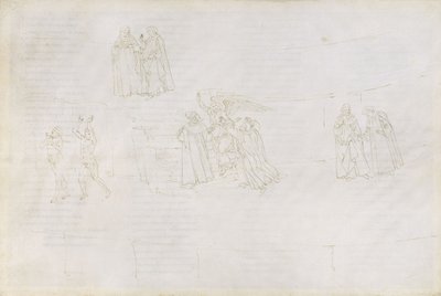 Illustrazione alla Divina Commedia di Dante Alighieri Purgatorio 17, 1480-1490 da Sandro Botticelli