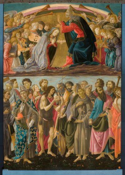 Incoronazione della Vergine con santi da Sandro Botticelli