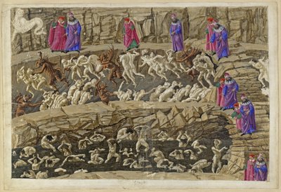 La Divina Commedia, Inferno XVIII. Virgilio e Dante nell