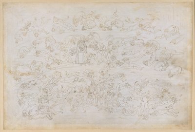 La Divina Commedia, Inferno XXXIII. Nono cerchio dell’Inferno (Cocito), terza fascia: confessione del conte Ugolino; punizione dei traditori dei propri ospiti nel ghiaccio della Ptolemaea da Sandro Botticelli
