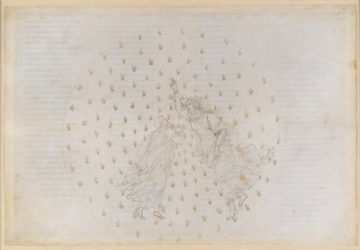 La Divina Commedia, Paradiso VI. Seconda sfera planetaria (Cielo di Mercurio): Giustiniano racconta a Dante la storia dell’Impero e parla delle anime dei giusti nel Cielo di Mercurio da Sandro Botticelli