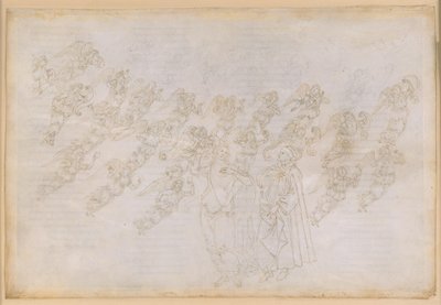La Divina Commedia, Paradiso XXIX. Nona sfera (Cielo di cristallo o Primum Mobile): Beatrice illustra a Dante la creazione e la natura degli angeli da Sandro Botticelli