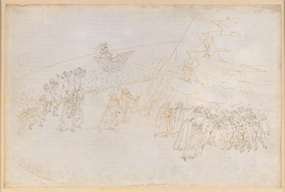 La Divina Commedia, Purgatorio III. Antipurgatorio (Anello delle Isole): penitenza dei defunti scomunicati; colloquio con Manfred von Hohenstaufen da Sandro Botticelli