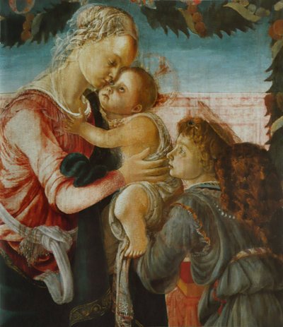 Madonna con bambino e angelo da Sandro Botticelli