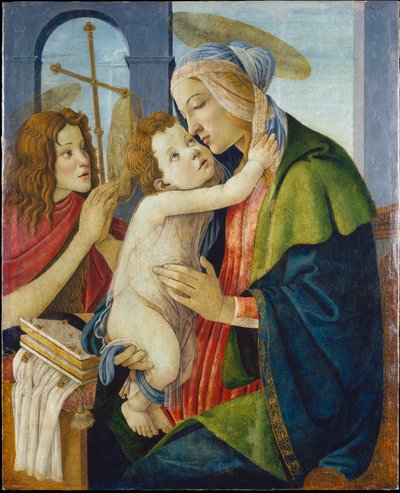 Madonna con il Bambino e San Giovanni da bambino da Sandro Botticelli