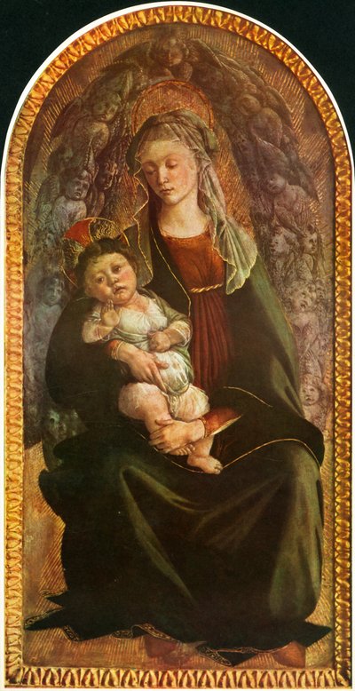 Madonna in gloria con Serafini, c1469-1470, 1937 da Sandro Botticelli