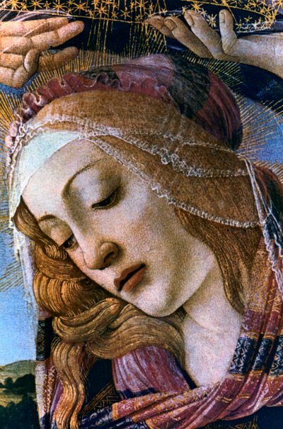 Madonna del Magnificat (dettaglio), 1482 da Sandro Botticelli