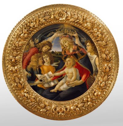 Maria con bambino e cinque angeli da Sandro Botticelli