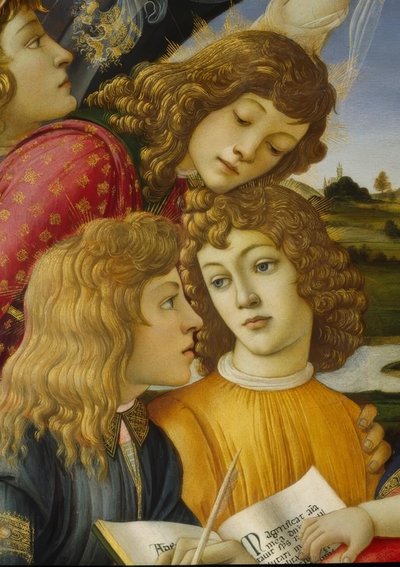 Maria con bambino e cinque angeli da Sandro Botticelli