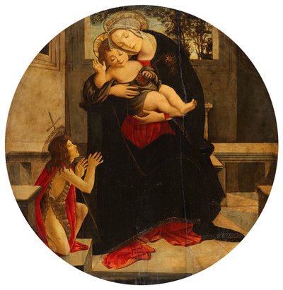 Maria con il Bambino e il giovane Giovanni da Sandro Botticelli