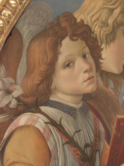 Maria con bambino e sei angeli da Sandro Botticelli