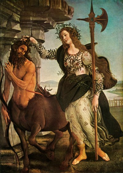 Pallade e il centauro, c1480-1485 da Sandro Botticelli