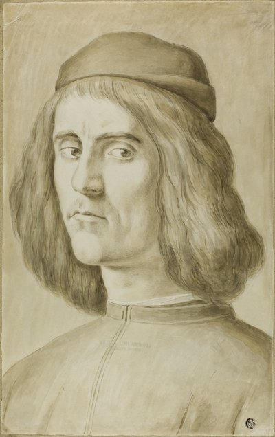 Busto ritratto di un giovane uomo da Sandro Botticelli