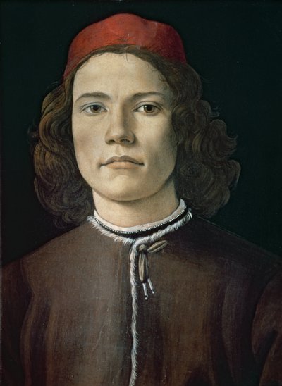 Ritratto di un giovane uomo, c.1480-85 da Sandro Botticelli