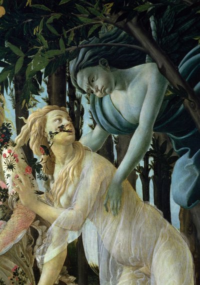 Primavera (dettaglio di Zefiro e Flora) da Sandro Botticelli