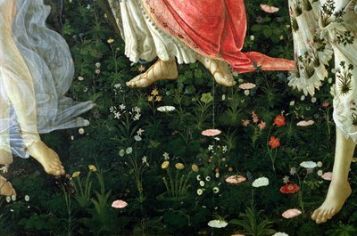 Primavera (dettaglio dei fiori) da Sandro Botticelli