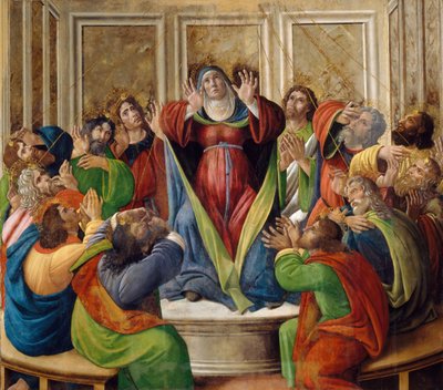 La discesa dello Spirito Santo da Sandro Botticelli