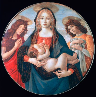 La Vergine e il Bambino con San Giovanni e un angelo da Sandro Botticelli