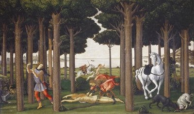 The story of Nastagio degli Honesti, panel II da Sandro Botticelli