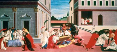 Tre miracoli di San Zenobio, 1500-1505 da Sandro Botticelli