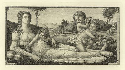 Venere reclinata con Cupido da Sandro Botticelli