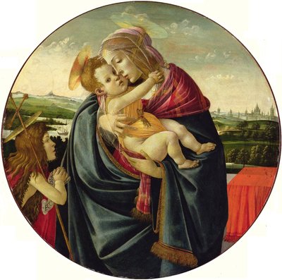 La Vergine con il Bambino e San Giovanni Battista da Sandro Botticelli
