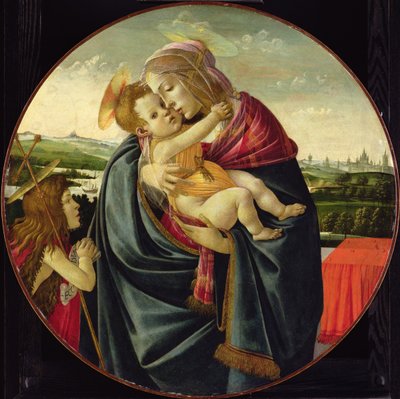 Vergine e Bambino con San Giovanni Battista, c.1490 da Sandro Botticelli