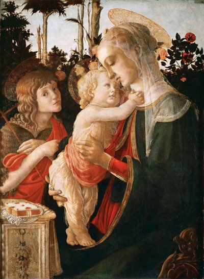 Madonna col Bambino e il giovane San Giovanni Battista da Sandro Botticelli and workshop