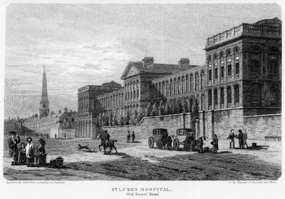 Ospedale di San Luca, Old Street, Finsbury, Londra, 1815 da Sands