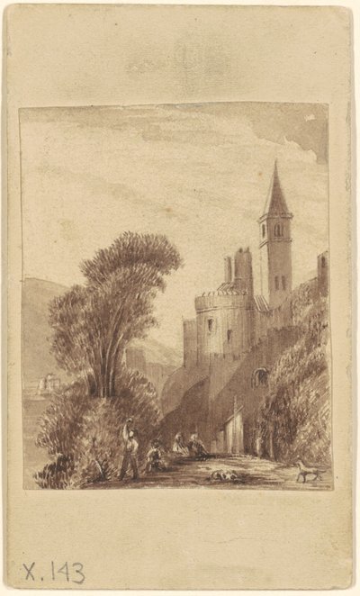 Castello e figure da Sanford Robinson Gifford