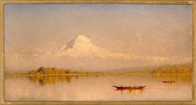 Monte Rainier, Baia di Tacoma - Puget Sound da Sanford Robinson Gifford