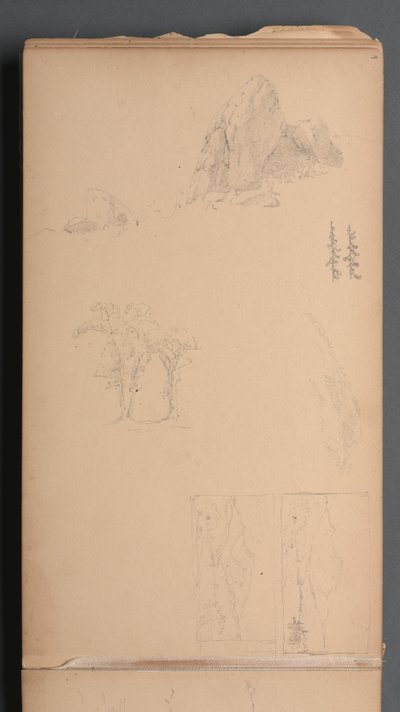 Taccuino, pagina 09: Montagne e rocce da Sanford Robinson Gifford