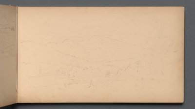 Taccuino, pagina 10: Carter Mountain, 1859 da Sanford Robinson Gifford