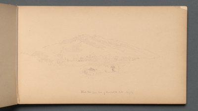 Taccuino, pagina 12: Montagne Bianche dal piede di Randolph Hill da Sanford Robinson Gifford