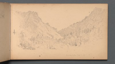 Taccuino degli schizzi, pagina 18: "Dixville Notch, 4 settembre 89". da Sanford Robinson Gifford