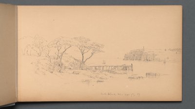 Taccuino, pagina 20: "Isola di Peak, ME, 7 settembre 59" da Sanford Robinson Gifford