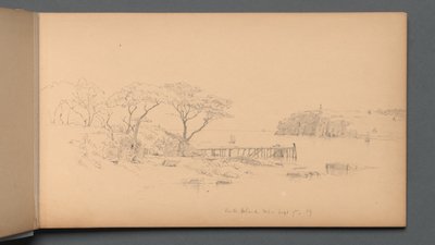 Taccuino, pagina 20: Peaks Island, ME, 7 settembre, 1859 da Sanford Robinson Gifford