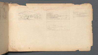 Sketchbook, pagina 40: Paesaggio del Maine da Sanford Robinson Gifford
