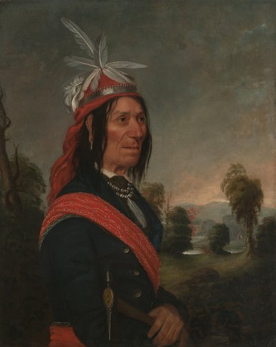 Ritratto di Ossahinta, capo della nazione Onondaga da Sanford Thayer