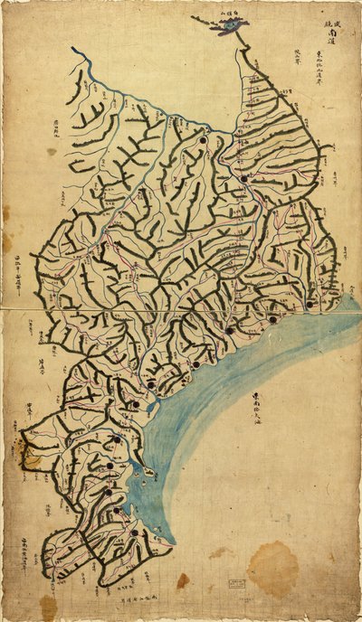 Mappa della Corea da Sang Gi Chŏng