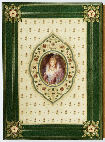 Ritratto ovale della regina Elisabetta I da Sangorski and Sutcliffe